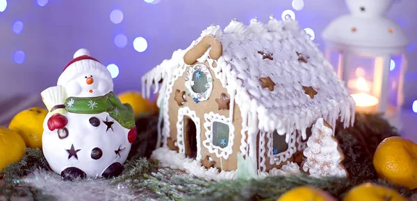 Gingerbread house.  Christmas holiday sweets