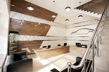 Krasnodar, Rusya Federasyonu-Ekim 7, 2016. Ofis iç servis istasyonu.