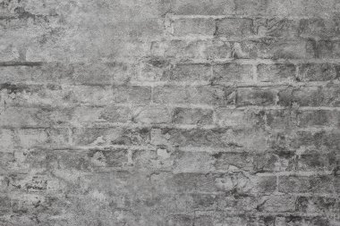 Gray brick concrete wall. Textural background.