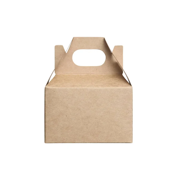 Empty cardboard box for a gift on the table. — Stock Photo, Image