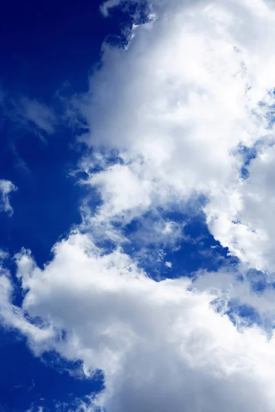 Nice Natural Background White Clouds Blue Sky — Stock Photo, Image