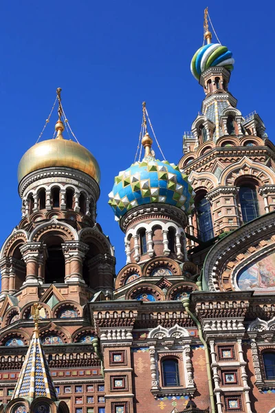 Εκκλησία Του Σωτήρα Για Χυθεί Αίμα Στην Αγία Πετρούπολη Ρωσία — Φωτογραφία Αρχείου