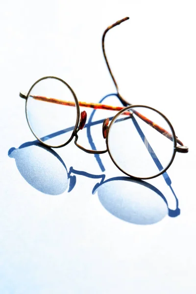 Old Spectacles With Shadow — Stock Photo, Image