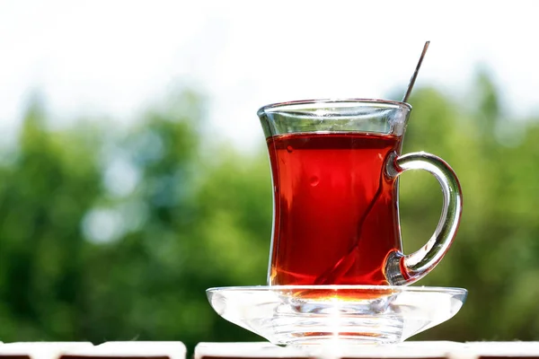杯土耳其茶 — 图库照片