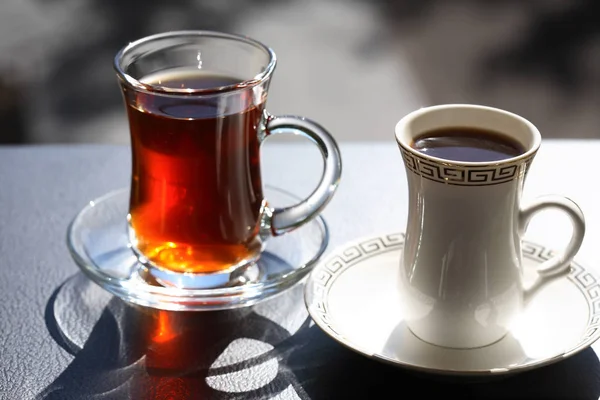 Káva nebo čaj — Stock fotografie