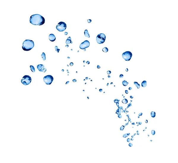 Gotas de água no branco — Fotografia de Stock
