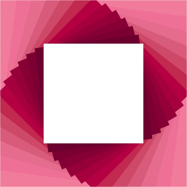 Pembe soyut geometrik kare ile arka plan metin, vektör çizim için kare yer