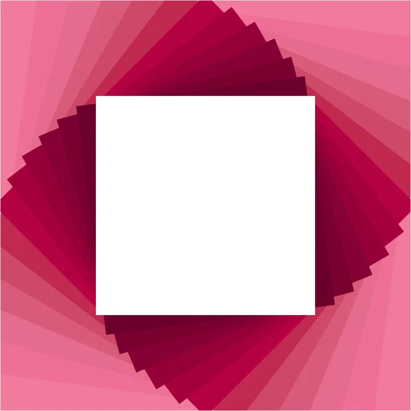 Sfondo Quadrato Geometrico Astratto Rosa Con Spazio Quadrato Testo Illustrazione — Vettoriale Stock