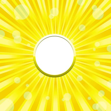 Solars ve yuvarlak açık yer ile sarı çerçeve