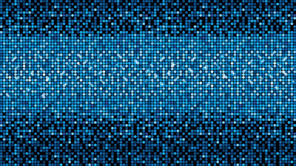 Modrá vektorová, neonová kovová mozaika s světelně skvrnami — Stockový vektor
