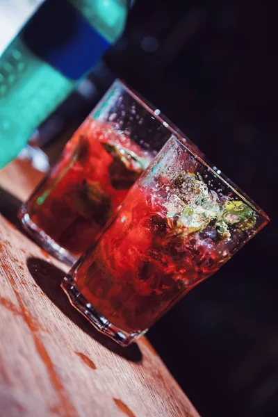 Schönen Cocktail Der Bar Nahaufnahme — Stockfoto