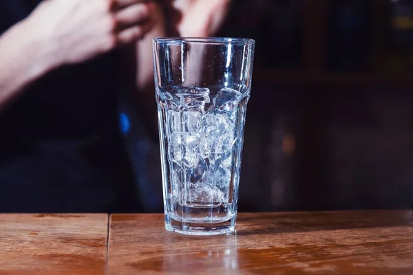 Beredning Långa Drinkar Närbild — Stockfoto