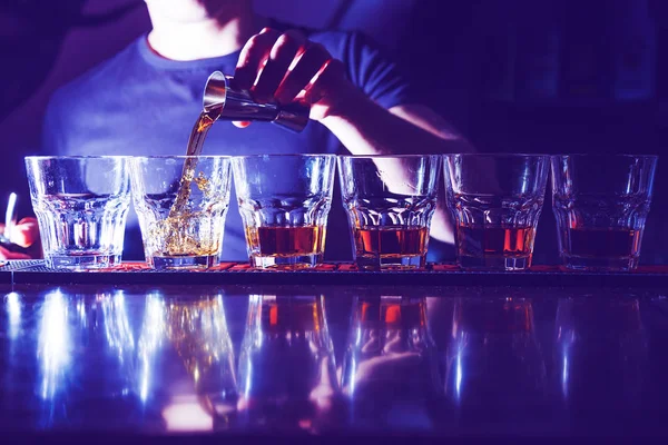 Виски Ночном Клубе Баре Крупным Планом — стоковое фото
