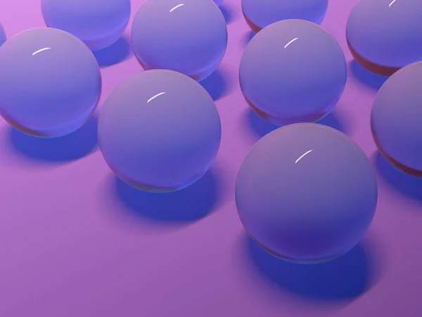 Абстрактные Фиолетовые Сферы Фон — стоковое фото