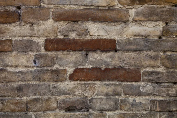 Antika tegel vägg textur — Stockfoto