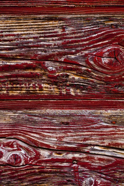 Alte rote Holztür — Stockfoto