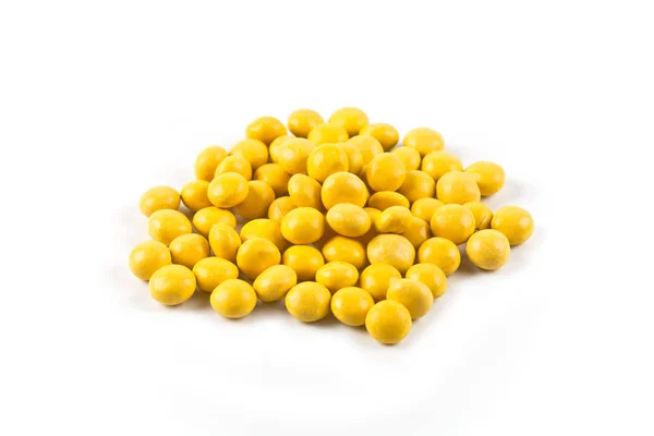 Yellow candies group isolated on white background. — Stock Photo, Image