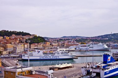 Ancona, Italya-8 Haziran 2019: Cruise l ile Ancona Limanı