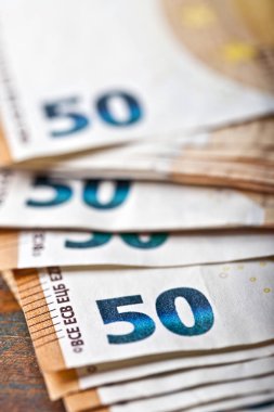 Döviz notları istiflenmiş. Para bankası finans iş kavramı. 