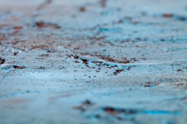 Beton duvarın dokusu. Mavi ve siyah renkler. Arkaplan Dokuları.