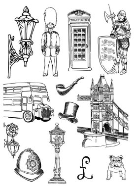 City of London ve diğer önemli sembolleri mimari mücevher