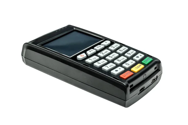 Moderne Bank Terminal Geïsoleerd Witte — Stockfoto