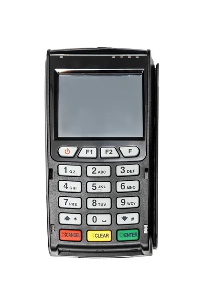 Moderne Bank Terminal Geïsoleerd Witte — Stockfoto