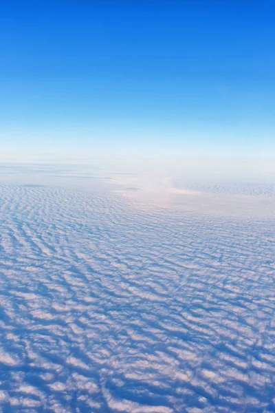 Himmel Och Moln Från Planet Fönster — Stockfoto