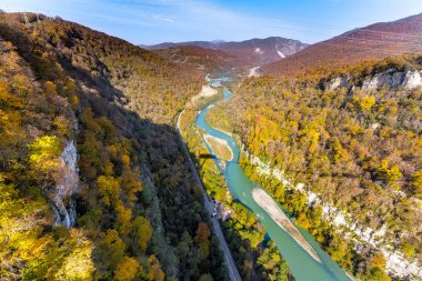 Sochi Milli Parkı. 200 metsr fazla yükseklik görünümünden.