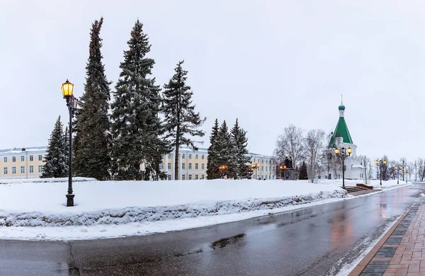Kreml Pevnost Historické Městské Centrum Nižného Novgorodu Rusku Michael Archanděl — Stock fotografie