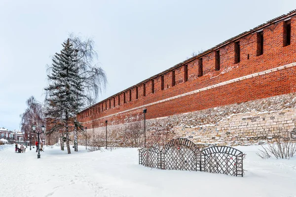 Kreml Fästning Den Historiska Staden Centrerar Nizjnij Novgorod Ryssland Vinter — Stockfoto