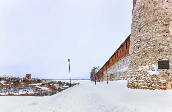 Kreml Festning Det Historiske Sentrum Nizjnij Novgorod Russland Vinter – stockfoto