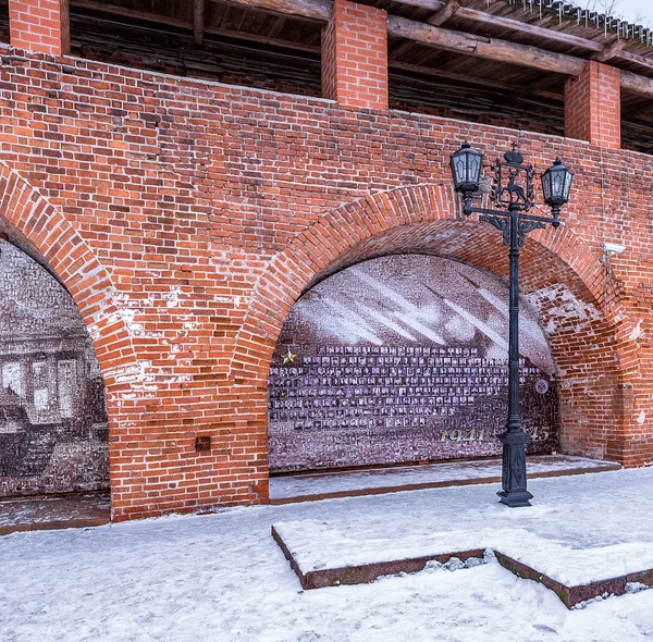 Kreml Fästning Den Historiska Staden Centrerar Nizjnij Novgorod Ryssland Vinter — Stockfoto