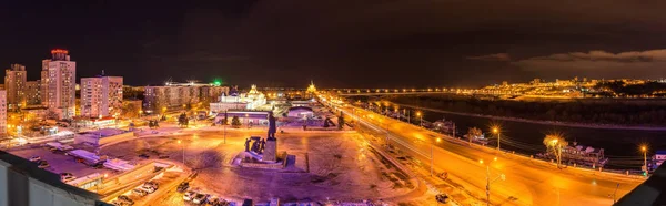 Nizhny Novgorod Rusya Federasyonu Şubat 2017 Lenin Meydanı Nizhny Novgorod — Stok fotoğraf