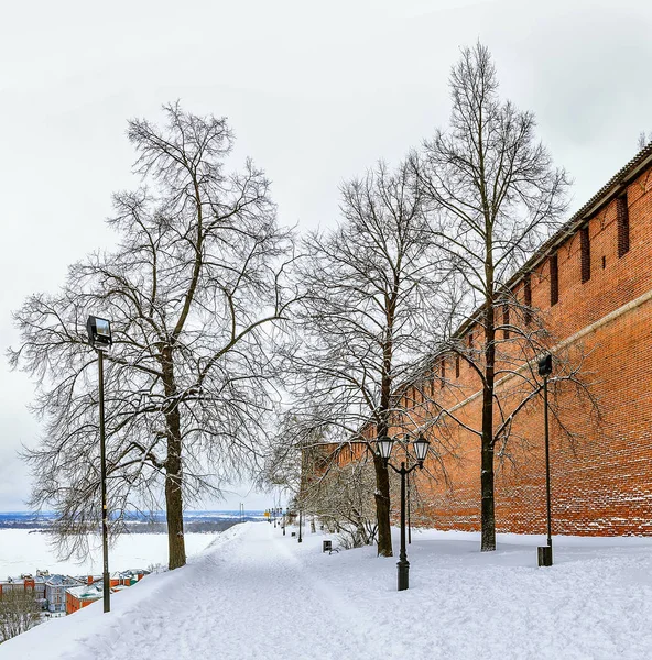 Kreml Festning Det Historiske Sentrum Nizjnij Novgorod Russland Vinter – stockfoto