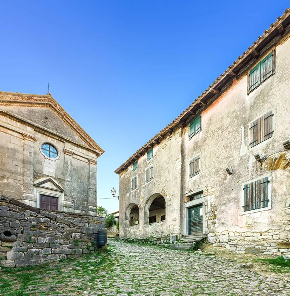 Hum Fortified City Croatia Central Part Istria Buzet Community — Stock Photo, Image