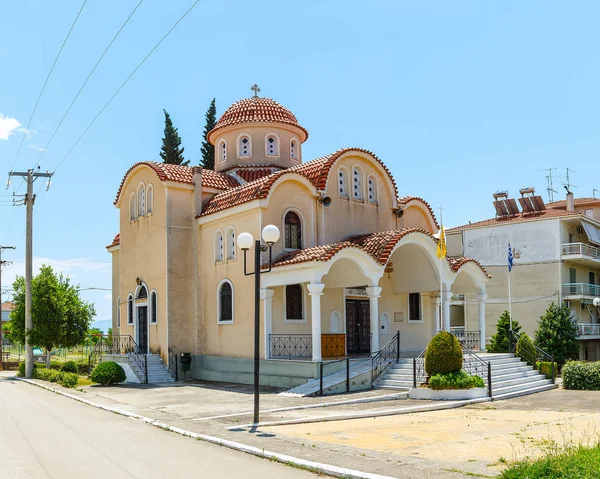 Grekiska Kyrkan Belägna Nära Lamia Solig Dag — Stockfoto