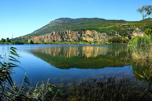 Kaiafas Oder Thermalquellen Von Kaiafas Thermalbad Der Gemeinde Zacharo Südwesten — Stockfoto