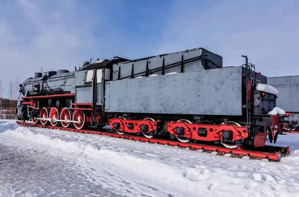 Alte Dampflokomotive Nizhniy Novgorod Russland Dampflokomotiven Des Typs — Stockfoto