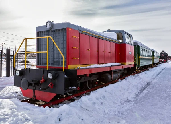 Alte Dampflokomotive Nizhniy Novgorod Russland — Stockfoto