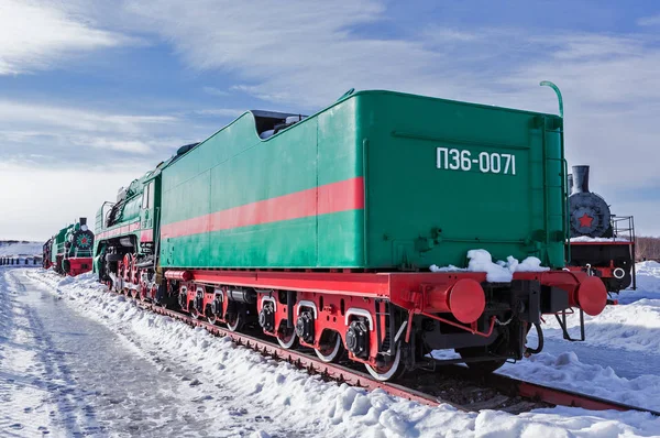 Alte Dampflokomotive Nizhniy Novgorod Russland Kolomensky Werk Wurden Dampflokomotiven Des — Stockfoto