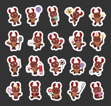 Gergedan böceği karakteri İskandinav tarzında hazırlanmıştır. Doğum günü kutlaması, spor, eğitim, okuma, çalma, sevgililer günü kartı ve arkadaşlık gibi birçok duygu ve farklı pozlar göstermektedir.