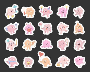 İskandinav tarzında hazırlanmış, doğum günü, bayram, sevgililer günü, peri, okuma, öğrenme, öğretme, kutlama, dinlenme gibi değişik duyguları ve komik pozları olan pamuk helva karakteri.