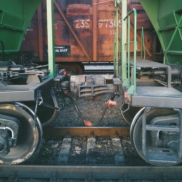 Vagões ferroviários . — Fotografia de Stock