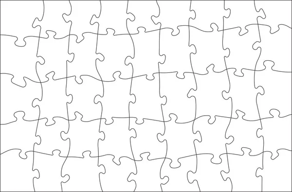 Seamless Background White Jigsaw Puzzle — Stock Vector
