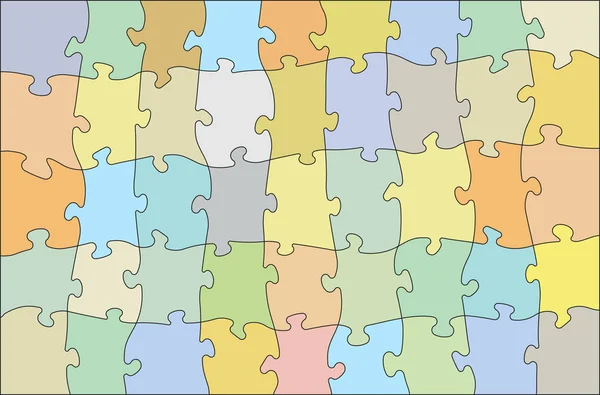 Fundal Fără Sudură Puzzle Colorat — Vector de stoc
