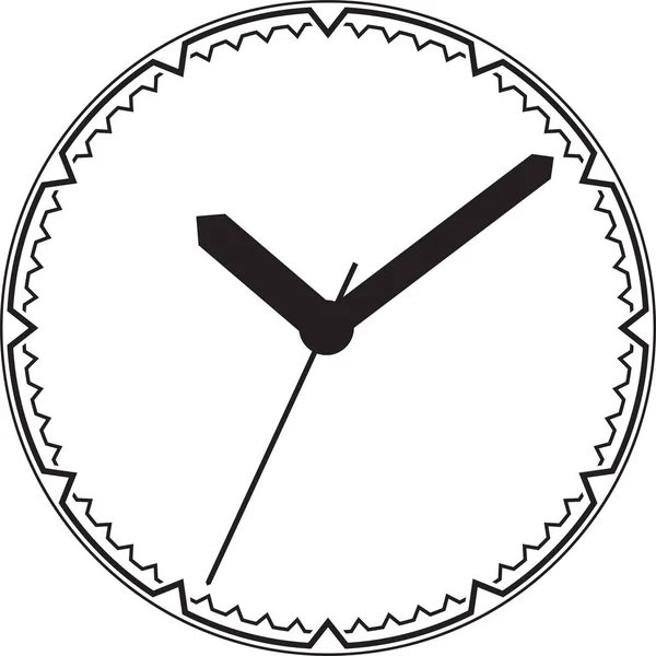 Cara Reloj Estilo Moderno Con Engranajes Para Diseño — Vector de stock