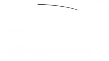 Beyaz zemin üzerinde dört siyah animasyon oktan oluşan bir set