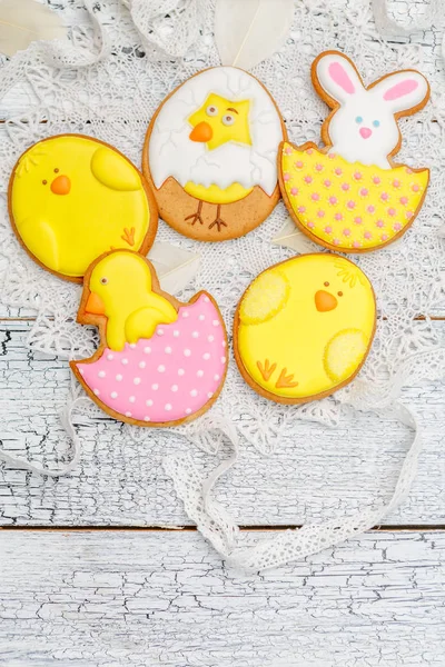 Hermosas galletas de Pascua acristaladas — Foto de Stock