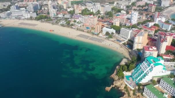 Imagens aéreas drone de vídeo da cidade de Magaluf Maiorca — Vídeo de Stock